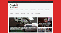Desktop Screenshot of gacetademexico.com