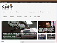 Tablet Screenshot of gacetademexico.com